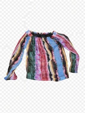 INC International Concepts Multicolor Striped Off-Shoulder Top
